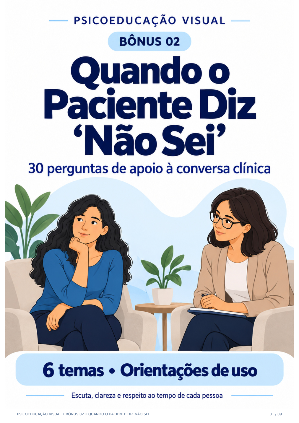Capa de Quando o Paciente Diz Não Sei